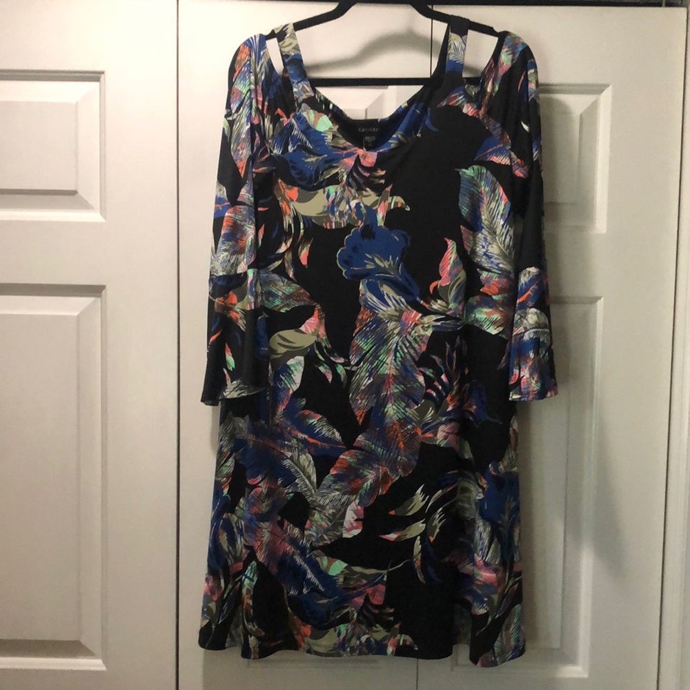 Karen Kane Peek-A-Boo Shoulder Dress